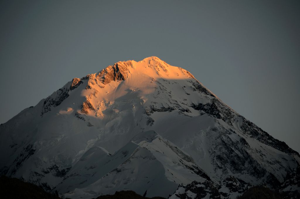 35 Gasherbrum I Hidden Peak North Face Close Up At Sunset From Gasherbrum North Base Camp In China